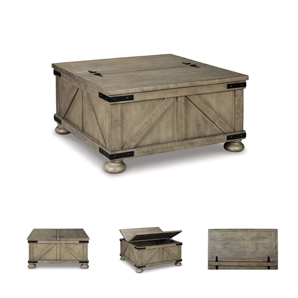 Farmhouse Square Lift-Top Coffee Table with Storage