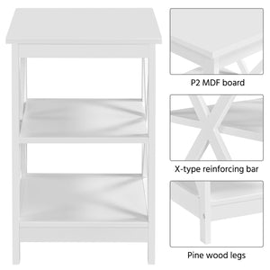 3-Piece Living Room Table Set – Coffee Table & 2 End Tables