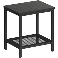 2-Tier Outdoor Side Table with Storage
