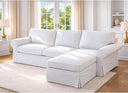 Loveseat with Chaise Slipcover – Cotton Replacement Cover