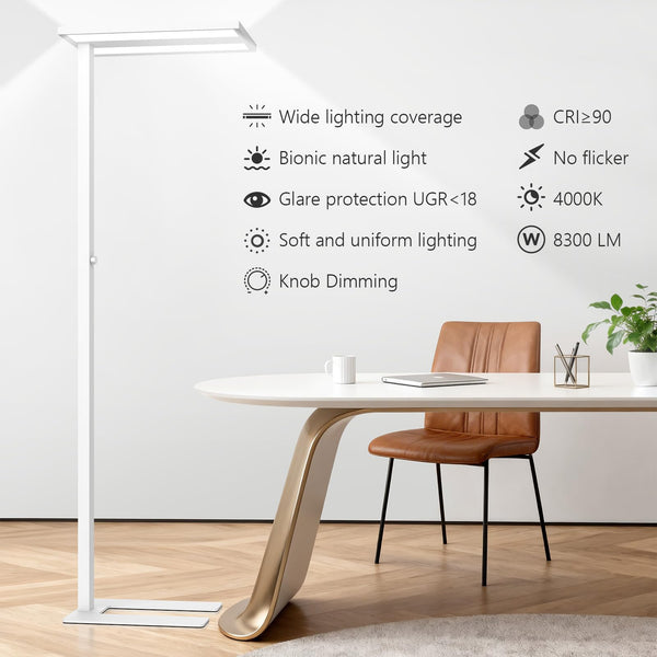 LED Floor Lamp with Eye Care Reading Light