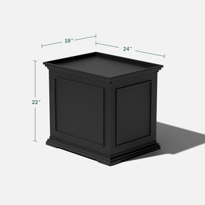 2-in-1 Outdoor Side Table with Storage Tray