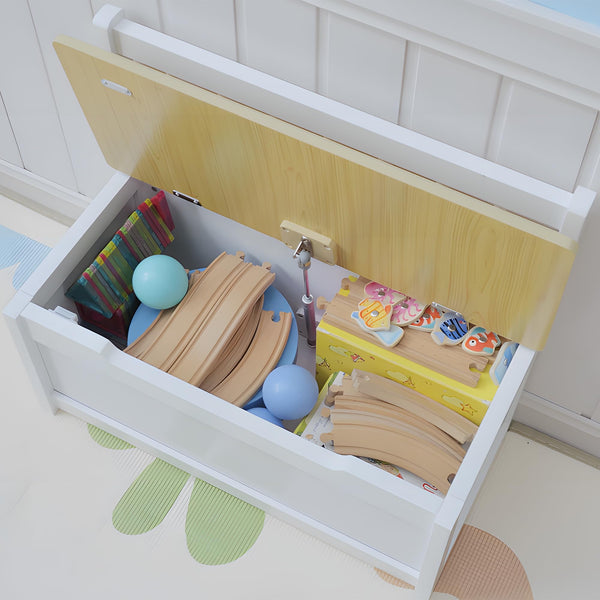 Kids Toy Box Storage Bench with Lid