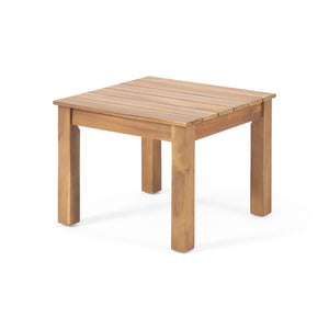 Obreanna Outdoor Acacia Wood End Table