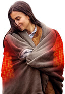 7V Battery Heated Plush Throw Blanket