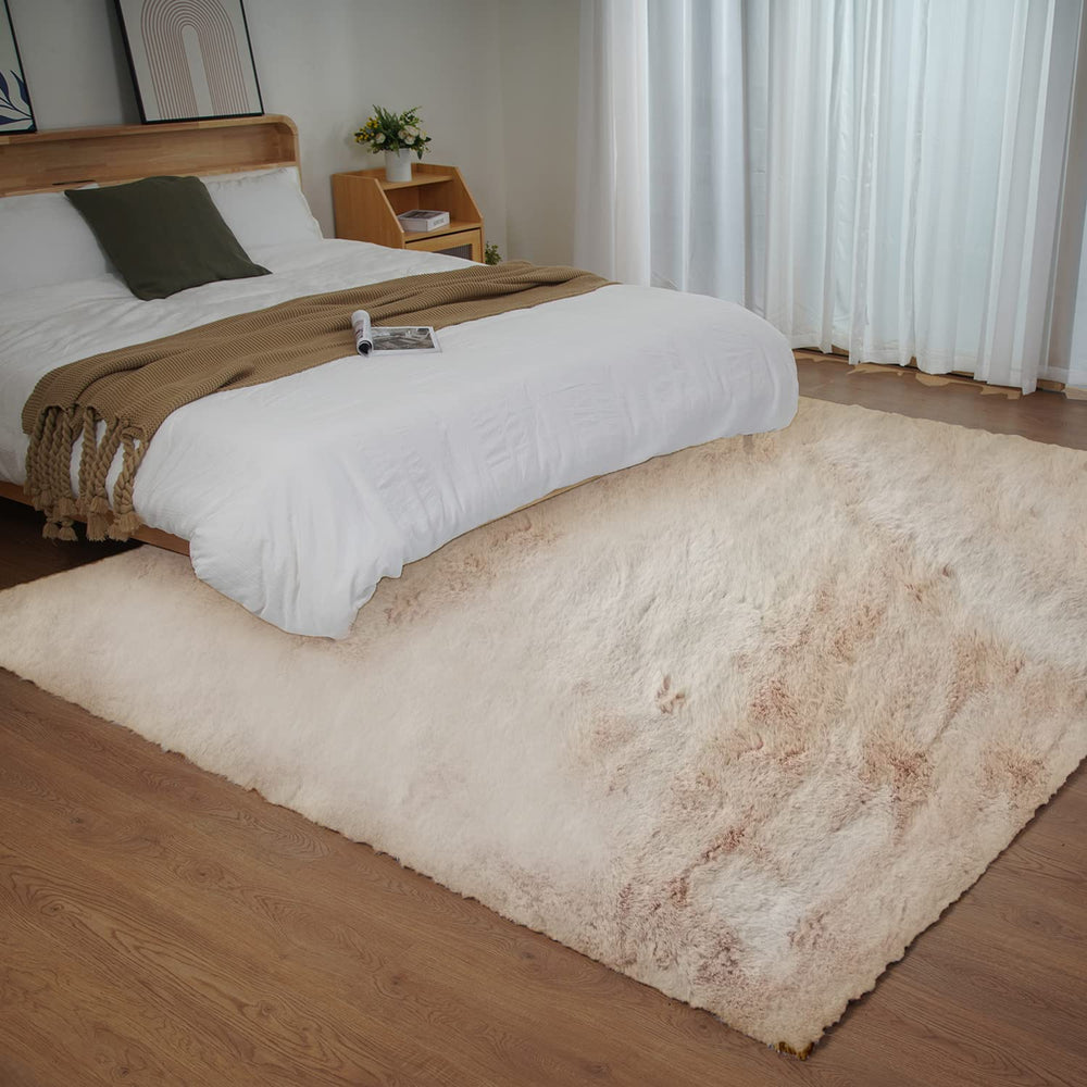 Faux Fur Area Rug 4x6 – Fluffy Shag Carpet for Bedroom & Living Room