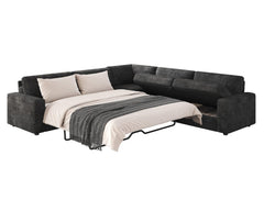 106" Oversized L-Shaped Sectional Sofa Bed with Storage