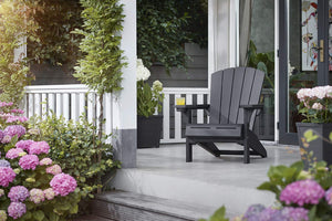 Adirondack Resin Patio Chair with Cup Holder