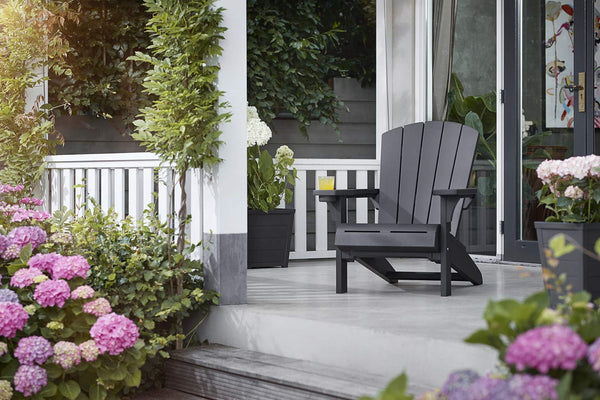 Adirondack Resin Patio Chair with Cup Holder