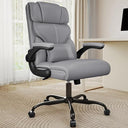 Ergonomic Mid-Back Office Chair with Flip-Up Armrests & Reclining Function