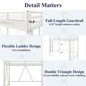 Twin Metal Loft Bed