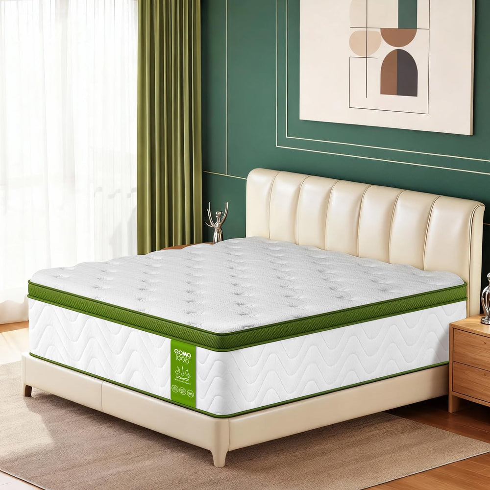 Twin Gel Hybrid Mattress – 10 Inch Euro Top, Pocket Springs, Medium Firm
