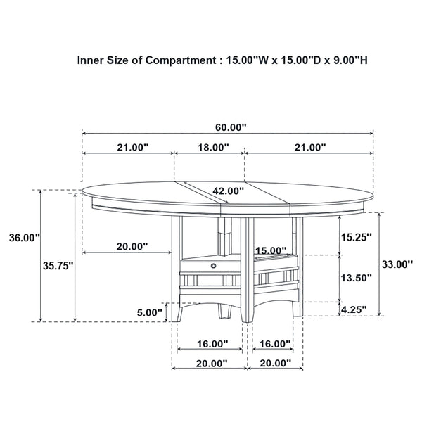 5-Piece Counter Height Dining Set with Extendable Oval Table