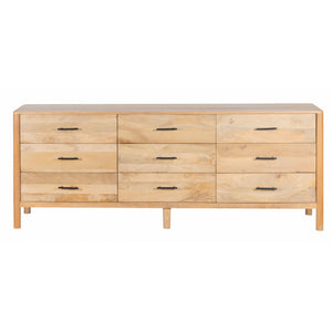 9-Drawer Mango Wood Dresser