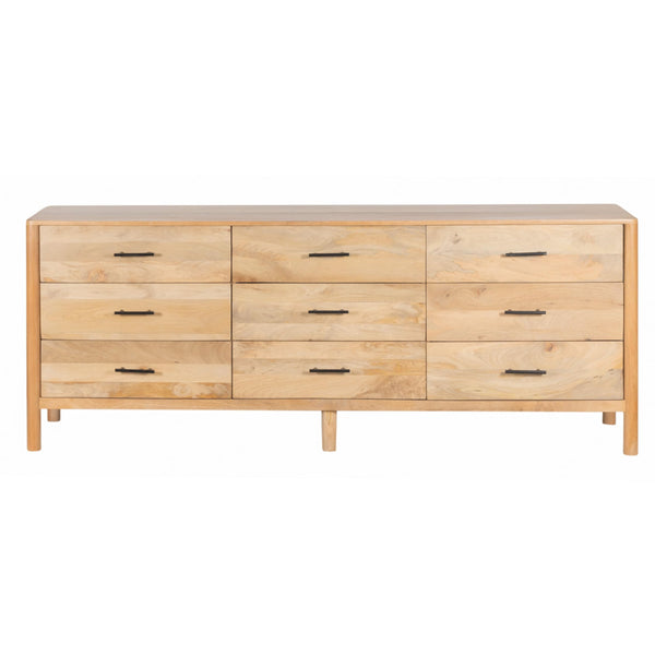 9-Drawer Mango Wood Dresser