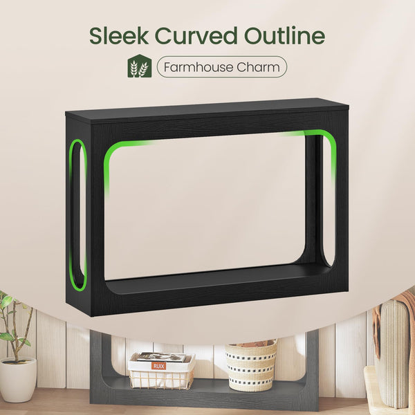 47.2" 2-Tier Console Table with Storage