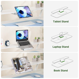 Electric Standing Desk with Drawers & Monitor Stand