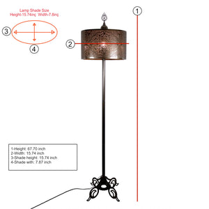 Vintage Moroccan Turkish Floor Lamp