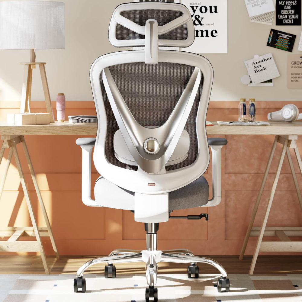 Ergonomic Mesh Office Chair with 3D Lumbar Support & Adjustable Armrests