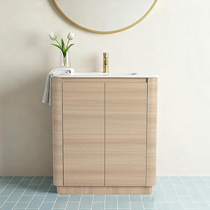 Freestanding Bathroom Vanity with Ceramic Sink