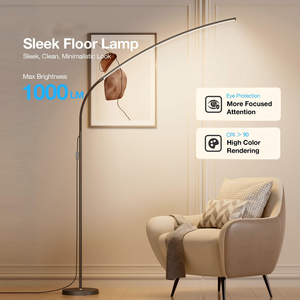 68-Inch LED Floor Lamp with Remote & Touch Control