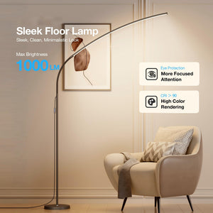68-Inch LED Floor Lamp with Remote & Touch Control