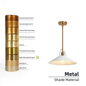 Modern Cone Metal Pendant Light for Kitchen Island