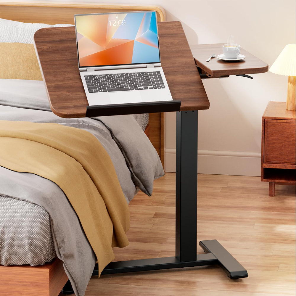 Adjustable Overbed Table with Wheels