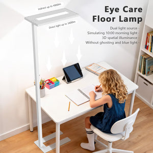 LED Floor Lamp with Eye Care Reading Light