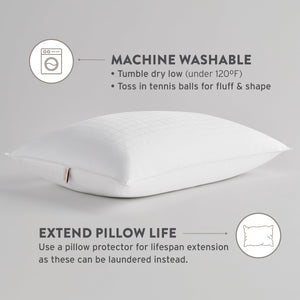 Gel Fiber Bed Pillow 100% Cotton Cover