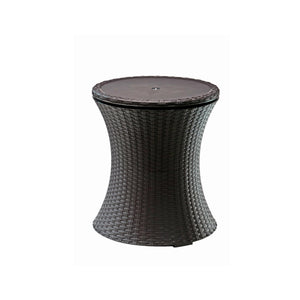 Outdoor Pop-Up Bar Table with Built-In Cooler