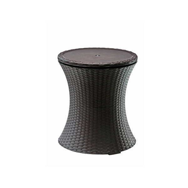 Outdoor Pop-Up Bar Table with Built-In Cooler