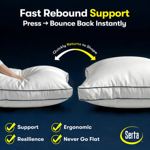 Hotel Collection Bed Pillows – Down Alternative, Set of 2