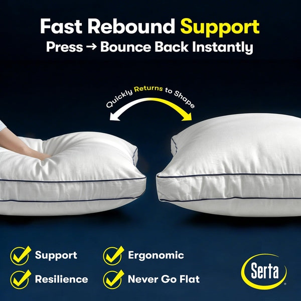 Hotel Collection Bed Pillows – Down Alternative, Set of 2