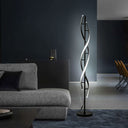 Spiral LED Dimmable Floor Lamp with Remote Control