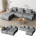 114" Modular Sectional Sofa with Ottoman