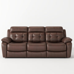 Manual Reclining Sofa with Drop-Down Table & Wireless Charger