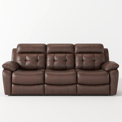 Manual Reclining Sofa with Drop-Down Table & Wireless Charger