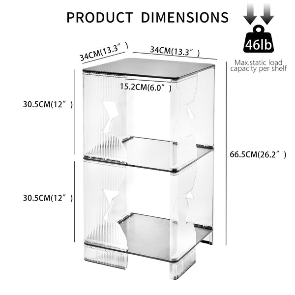 End Tables Set of 2 – 3-Tier Side Table