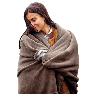 7V Battery Heated Plush Throw Blanket