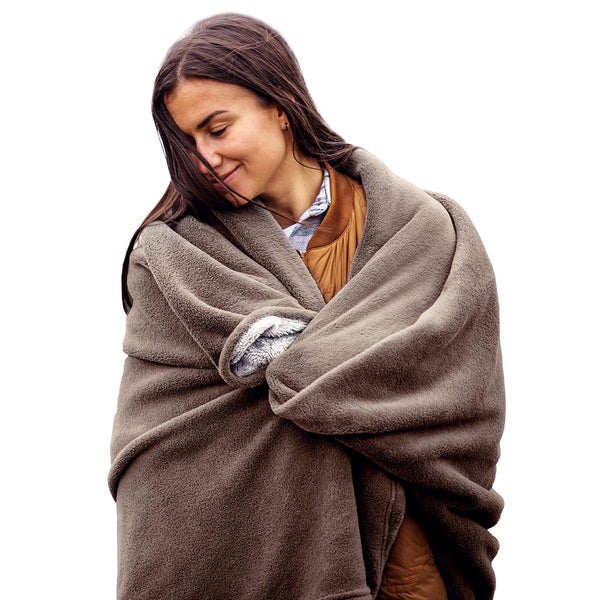7V Battery Heated Plush Throw Blanket
