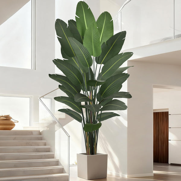 Artificial Bird of Paradise Tree with Banana Leaves – 6ft 7ft 8ft 9ft