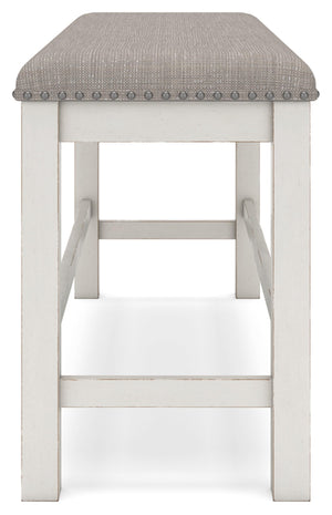 Counter Height Dining Bench with Cushioned Seat