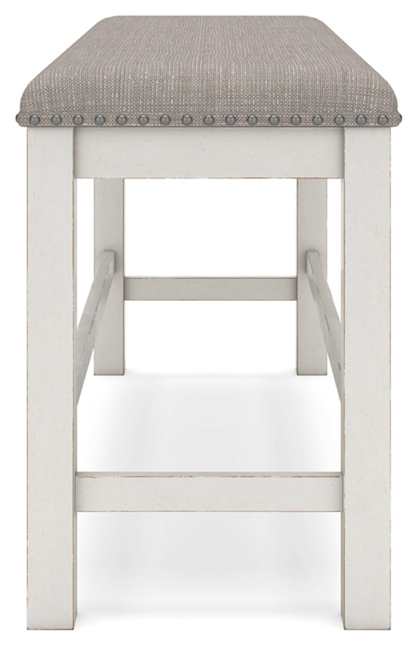 Counter Height Dining Bench with Cushioned Seat