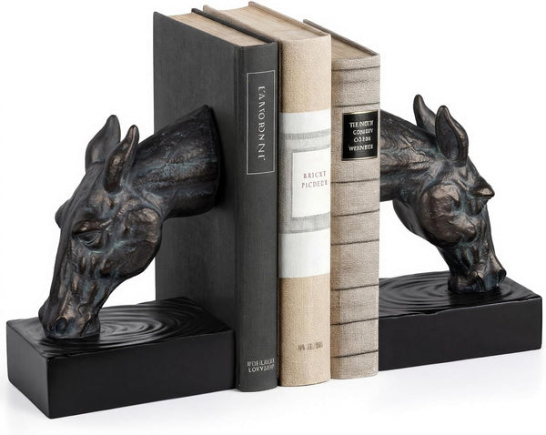 Horse Head Bookends, Set of 2
