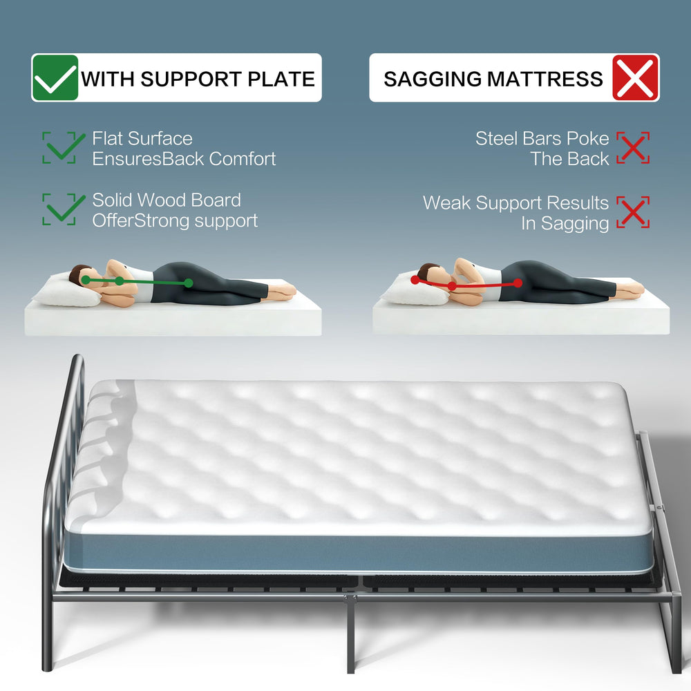 Bunkie Board Bed Support – Folding, Breathable, Noise-Minimizing