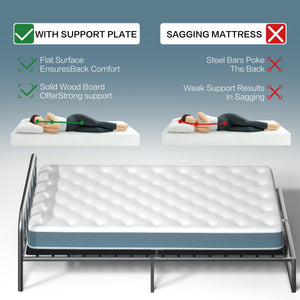 Bunkie Board Bed Support – Folding, Breathable, Noise-Minimizing