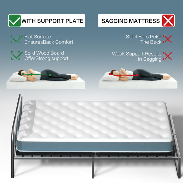 Bunkie Board Bed Support – Folding, Breathable, Noise-Minimizing
