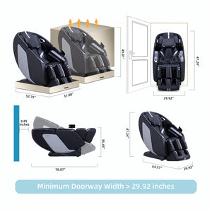 4D Full Body Massage Chair – SL Track, Zero Gravity, AI Voice Control