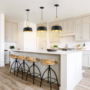 Industrial Black Pendant Light Fixture – 3 Pack